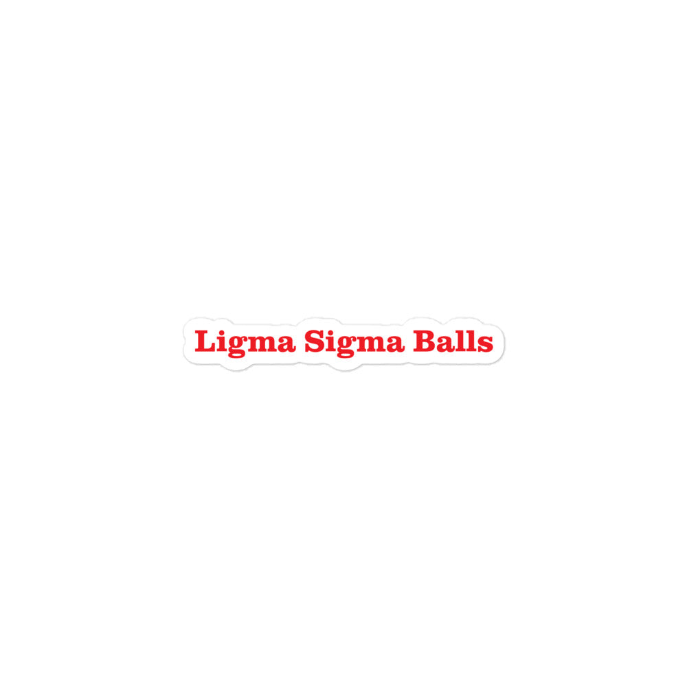 Ligma Sigma Balls Sticker – Ligma Sigma Balls™